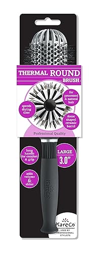 KareCo Cepillo térmico iónico grande, redondo de 3.0 pulgadas disponible en Yaxa Colombia