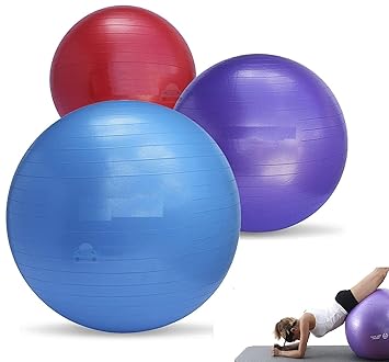 Pinopa Exercise Ball with Foot Pump, Anti-Burst Stability Ball for Yoga, Fitness, Balance Training, Birthing, Pregnancy Workout,(75cm)(Pack-1)