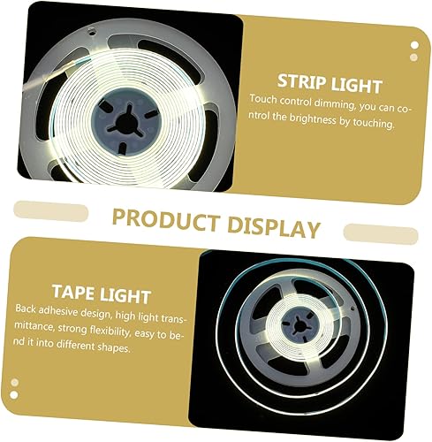 Miniatura 6 de Uonlytech Led Touch Control Dimming Strip Light for Closet Tv and Wardrobe USB Cob Soft Light Natural White for Indoor Decor and Vibrant Visuals