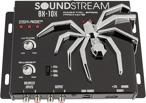 soundstream BX10 X Bass Reconstrucción – Procesador (Negro CustomerPackageType: estándar Embalaje, Modelo: Bx-10 X, Electronics & accesorios tienda