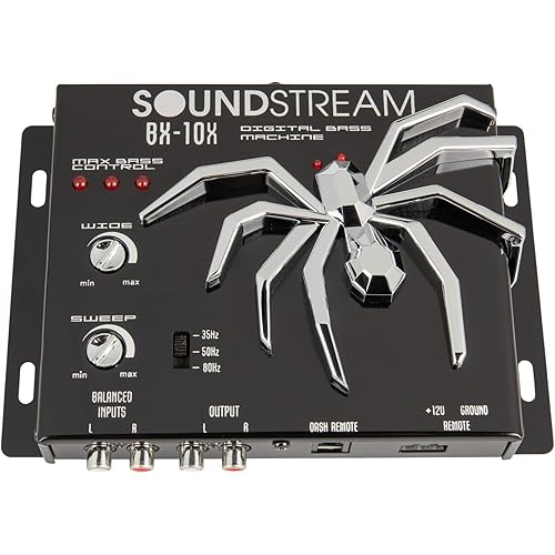 Soundstream BX-10X – Bass Enhancer Processor | Car Audio Bass Restoration Processor with Remote Control | Subwoofer Bass Booster and Epicenter Alternative for Factory & Aftermarket Sound Systems