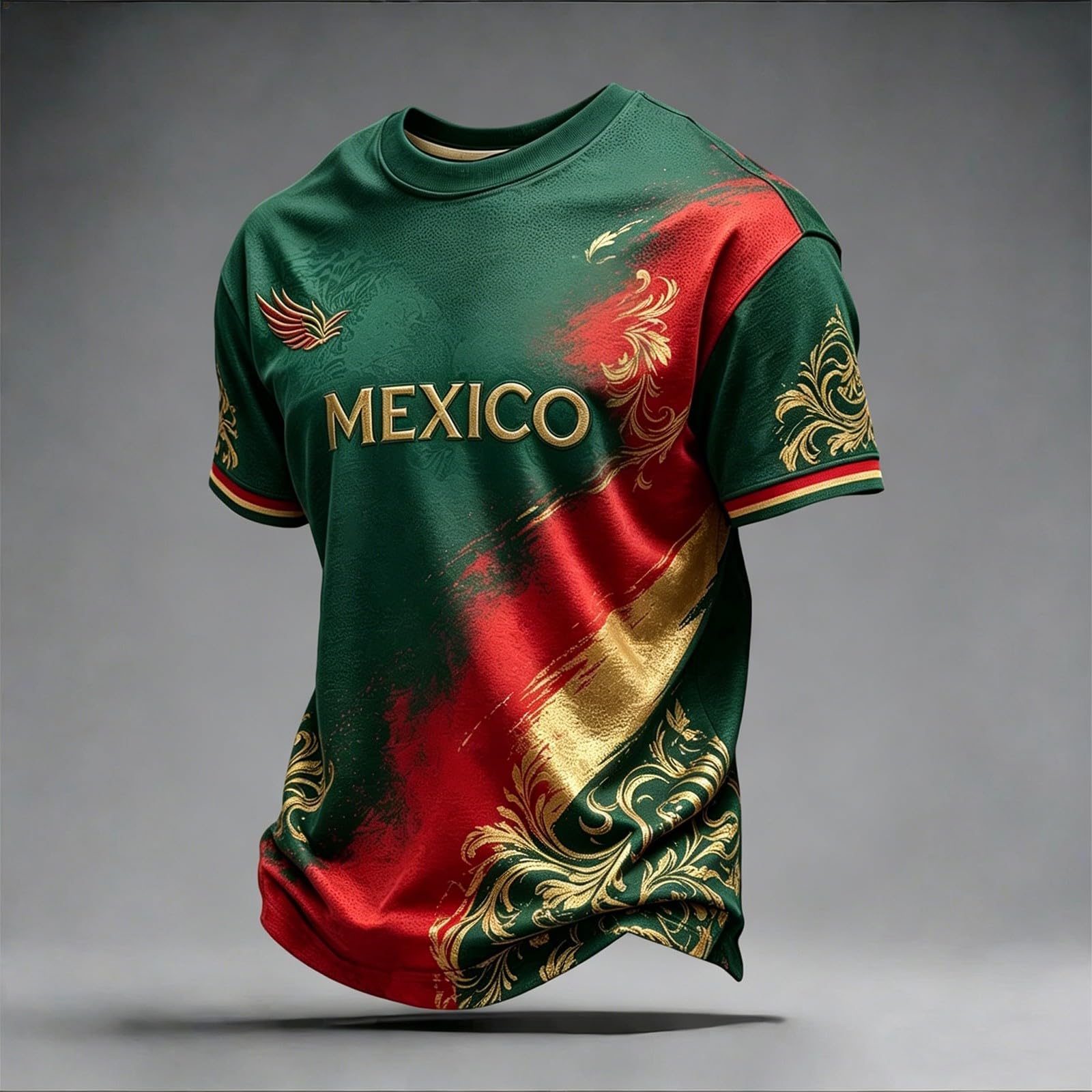 Football Fans 2026 Mexico Shirts Mens Football Tee Tops Merchandise Funny Tshirts Summer Round Neck Shirt Casual Short Sleeve Fans Top Breathable Sport Athletic Hiking Workout T-Shirts - Image 2