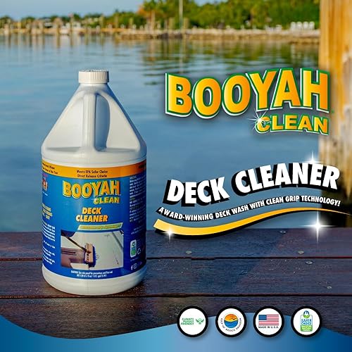 Miniatura 2 de Booyah Clean Limpiador de cubiertas funciona en superficies antideslizantes y planas para eliminar la suciedad, manchas, sangre de pescado, aceite,