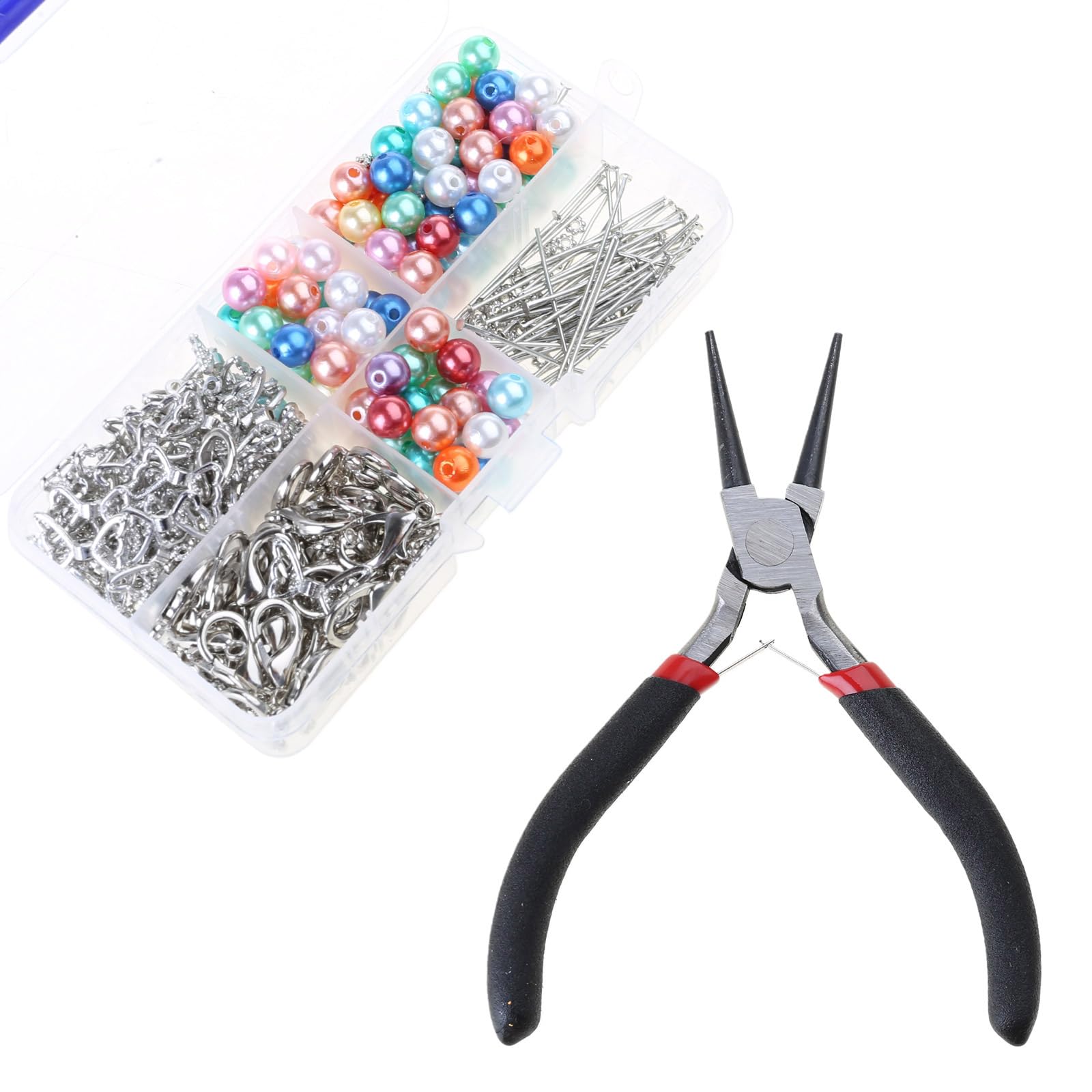 RAFGALDEX Unique Jewelry Making Craft Set Acrylic Angel Bead Pendant Keyrings Ornament Charm Keychains Creating Acrylic Beads Craft Set
