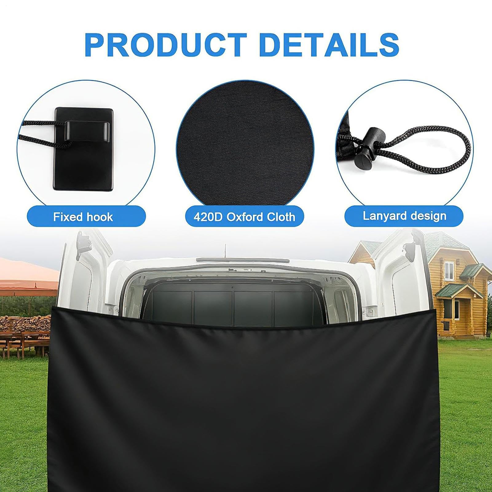 Générique Rideau D'Intimité pour Fourgon,Ajustable Magnétique Imperméable,Rideau De Douche Extérieure pour Van De Camping | pour Road Trip Camping Extérieur Plage Caravane Camion SUV