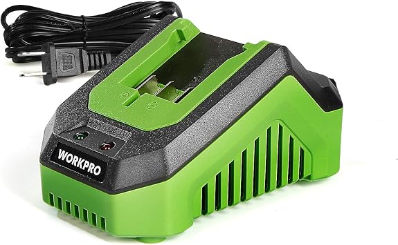 WORKPRO Charger for 20V Lithium-Ion Battery Pack for W004572A, W122035A, W122046AE, W125042A