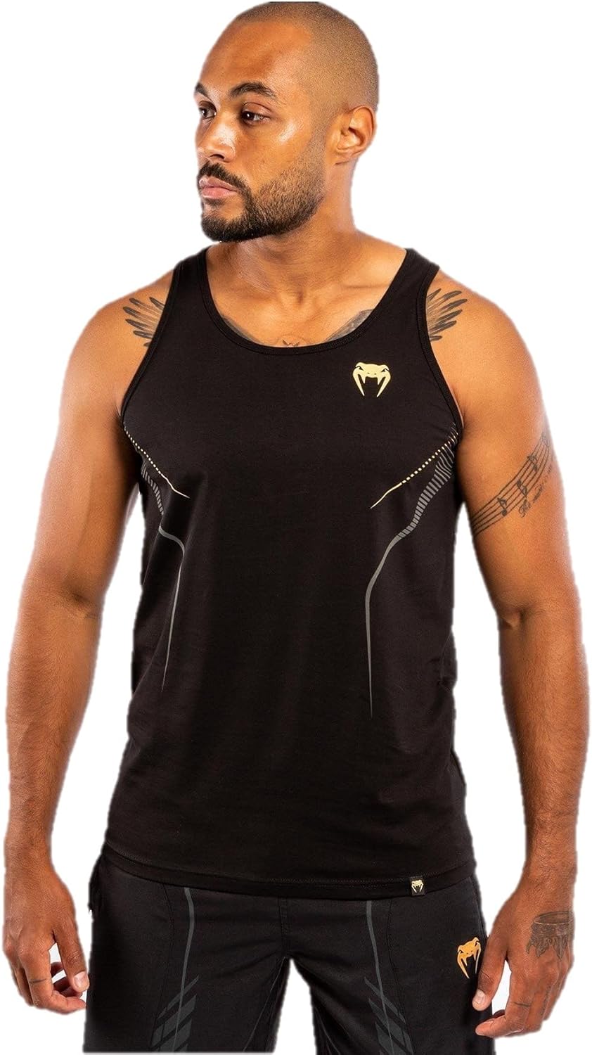 Venum Athletics Tank Top Black/Gold - M : Clothing, Shoes & Jewelry