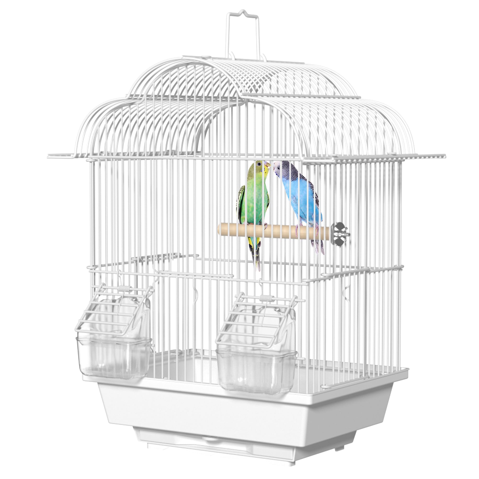 View 1 of 16-inch Small Bird Cage for Home & Travel,Lightweight Parakeet Carrier Cage