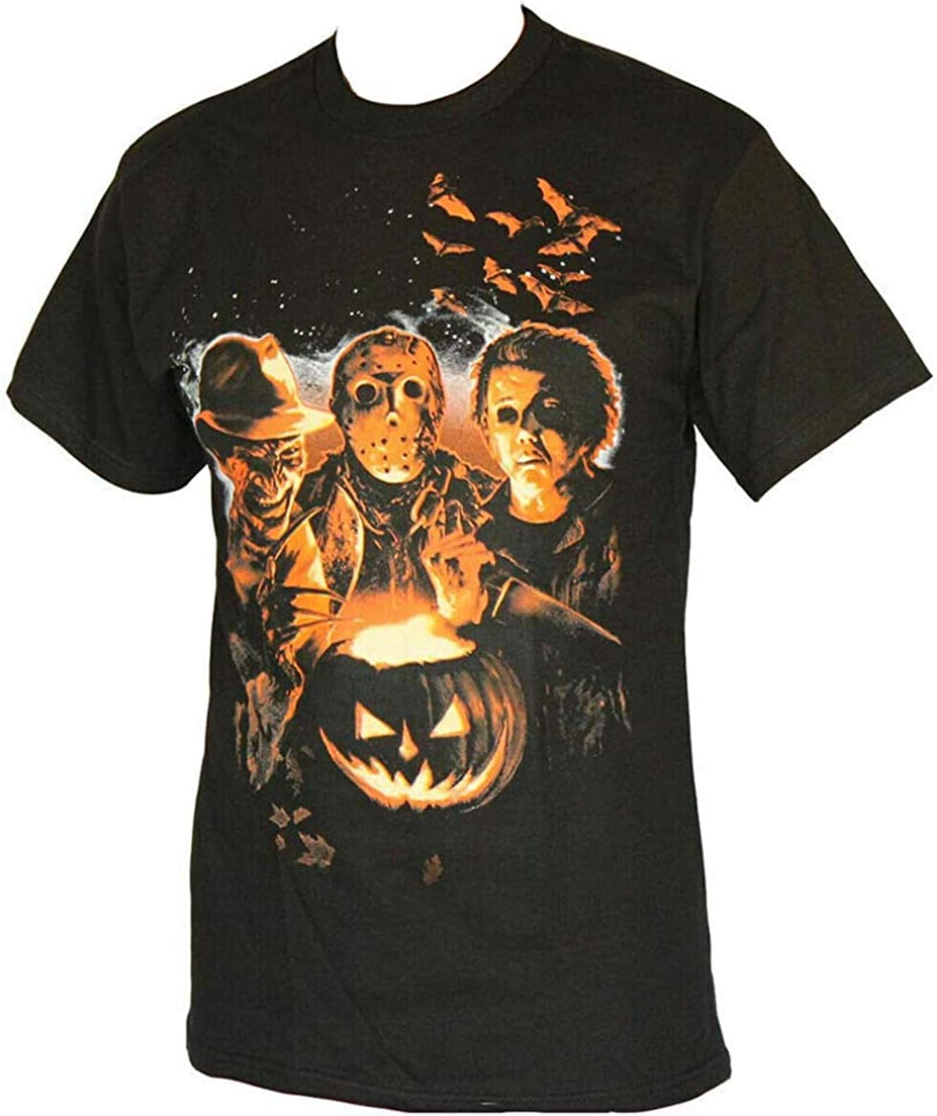 New Halloween Monster Freddy Krueger Jason Voorhees Michael Myers Black T Shirt