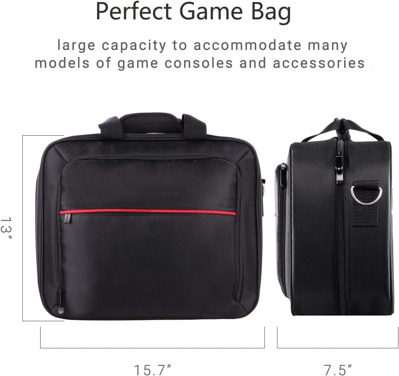 PS4 Carrying Case Portable Playstation 4 Travel Bag Compatible with Playstation 4 & PS4 Slim and PS4 Pro - Fits All PS4 and PS3 Models : Video Games