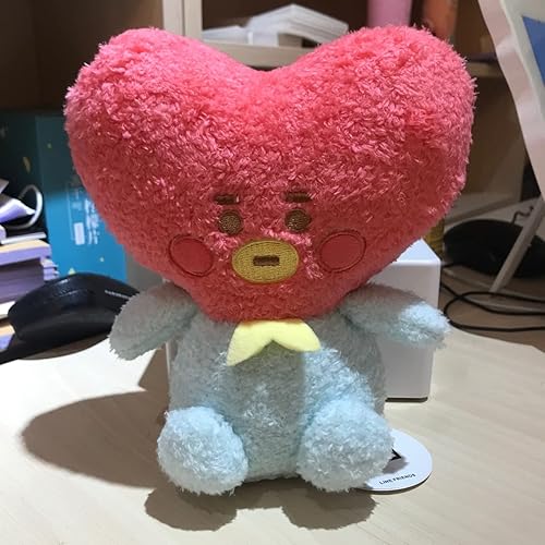 Lerion - Almohada de dibujos animados para niños, muñeca de almohada de felpa pequeña, títeres de peluche, personaje de la serie bebé, muñeca