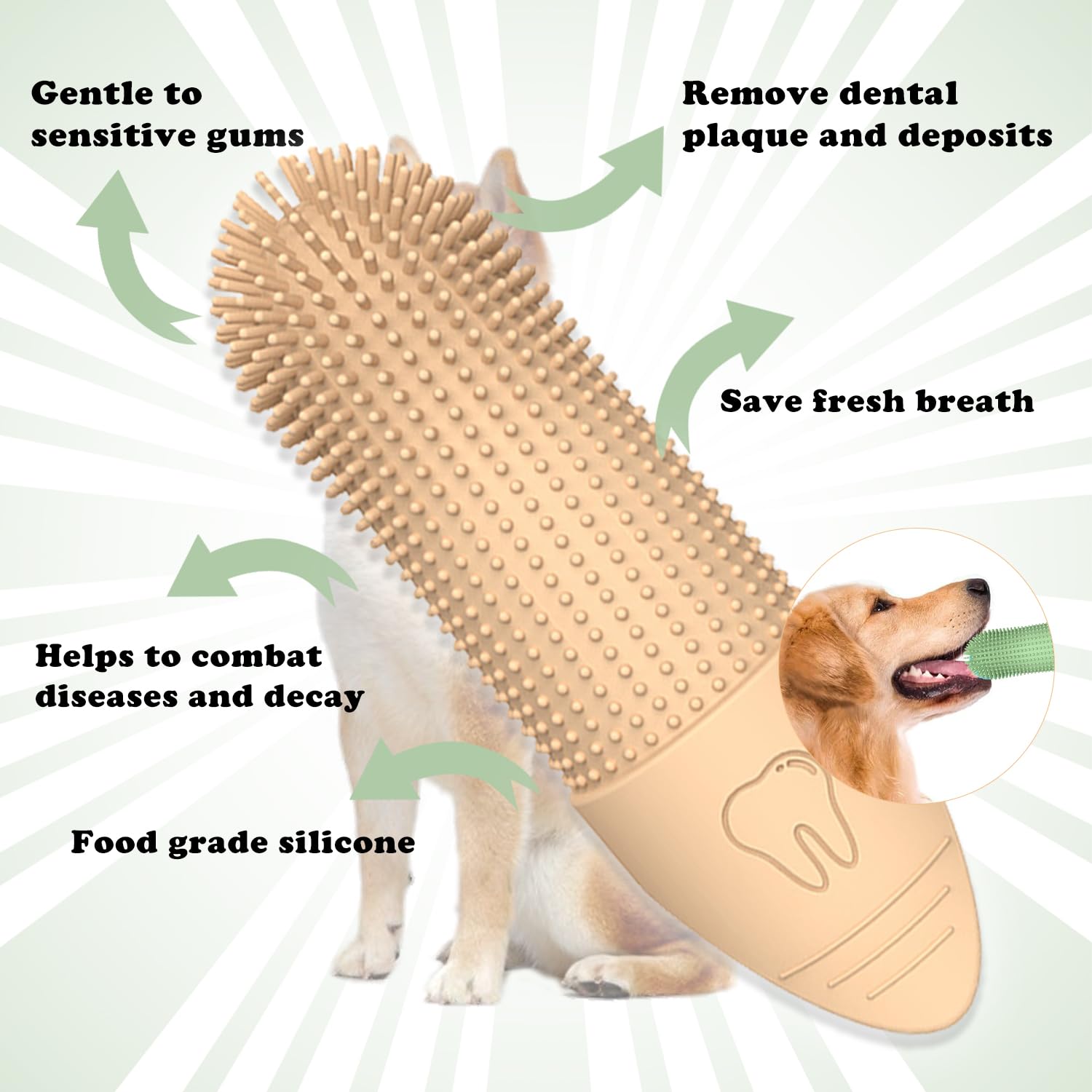 2 Pcs Dog Toothbrush - Image 3