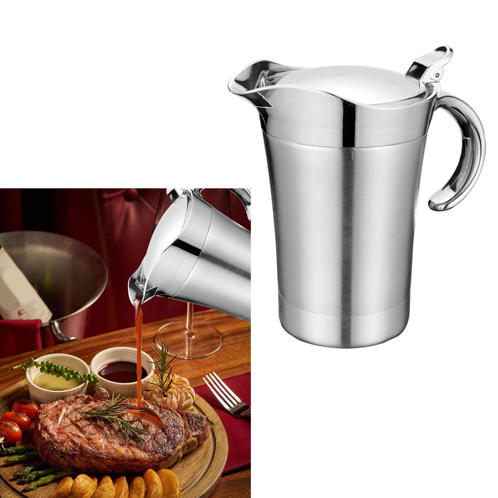 Ceramic Harvest Thanksgiving Ivory Pumpkin Squash Gravy Boat, 23 oz.