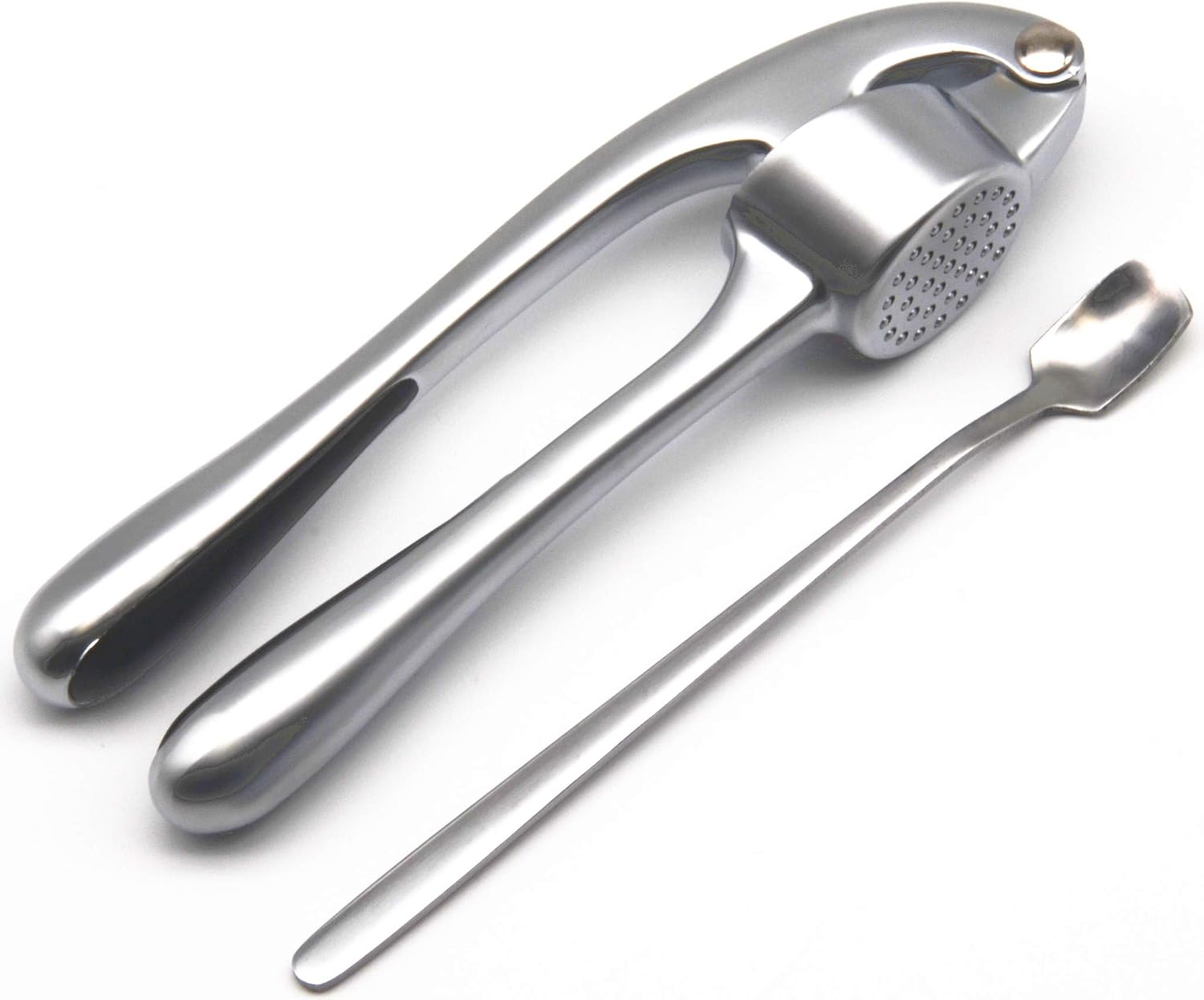 Garlic Press Crusher and Mincer Professional Heavy Soft-Handled Premium Zinc Alloy Crush Garlic JACHI