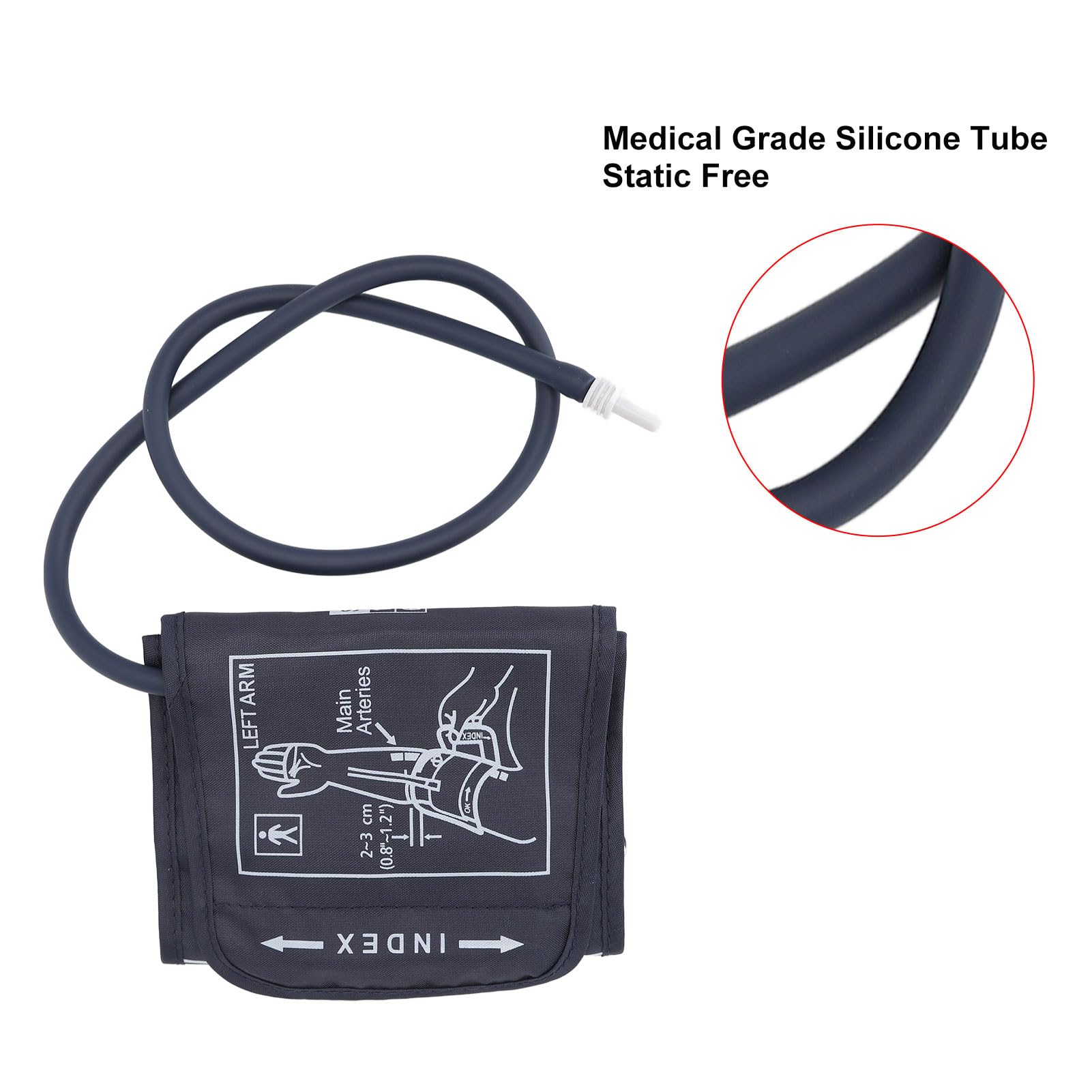 Manguito de Presión Arterial, 2 Unidades de Manguito de Presión Arterial para Niños, Manguito de Repuesto para la Parte Superior del Brazo, Accesorio Ajustable de 6,7 a 8,7