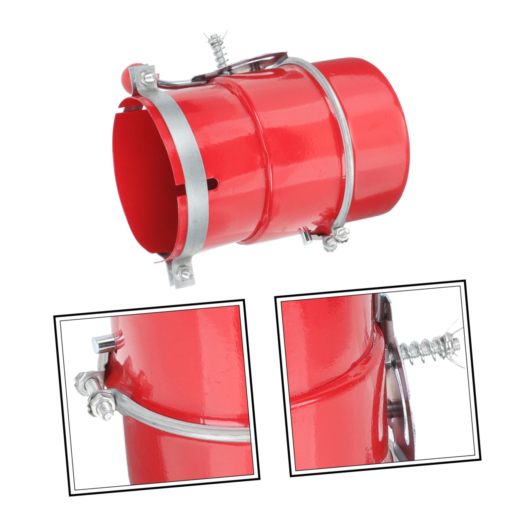 Hemobllo Pare-étincelles en Acier Carbone 110 Mm pour Pot D'échappement Protection Ignifuge Facile à Installer pour Voiture et Moto
