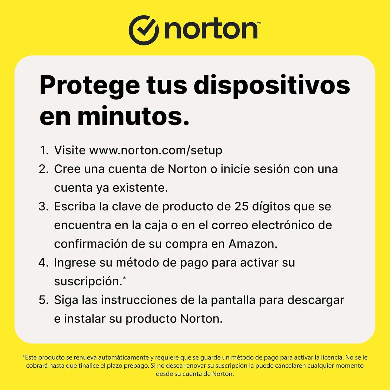 Norton 360 Premium Exclusivo Amazon*|Antivirus 10 Dispositivos|1 año con renovación automática| Descarga digital