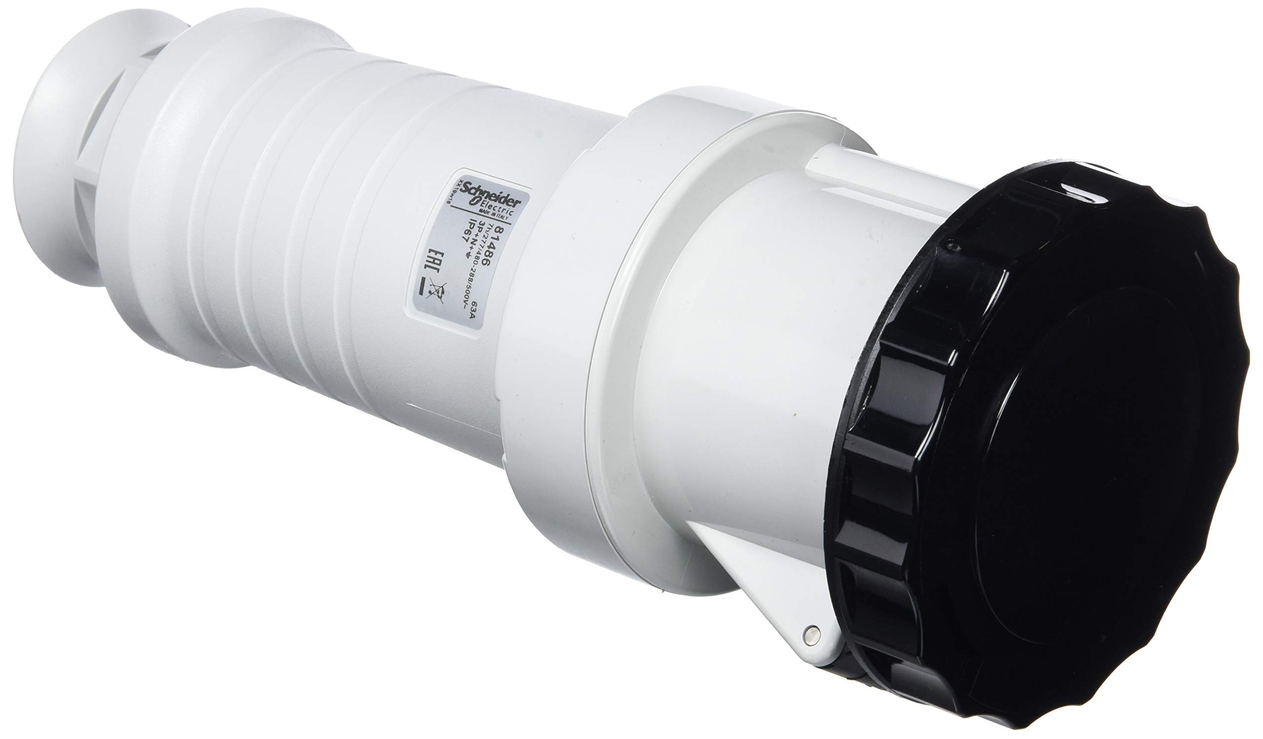Prise de courant industrielle étanche Base Aurea 63A 3PNT 480V 500V IP67 triphasé femelle