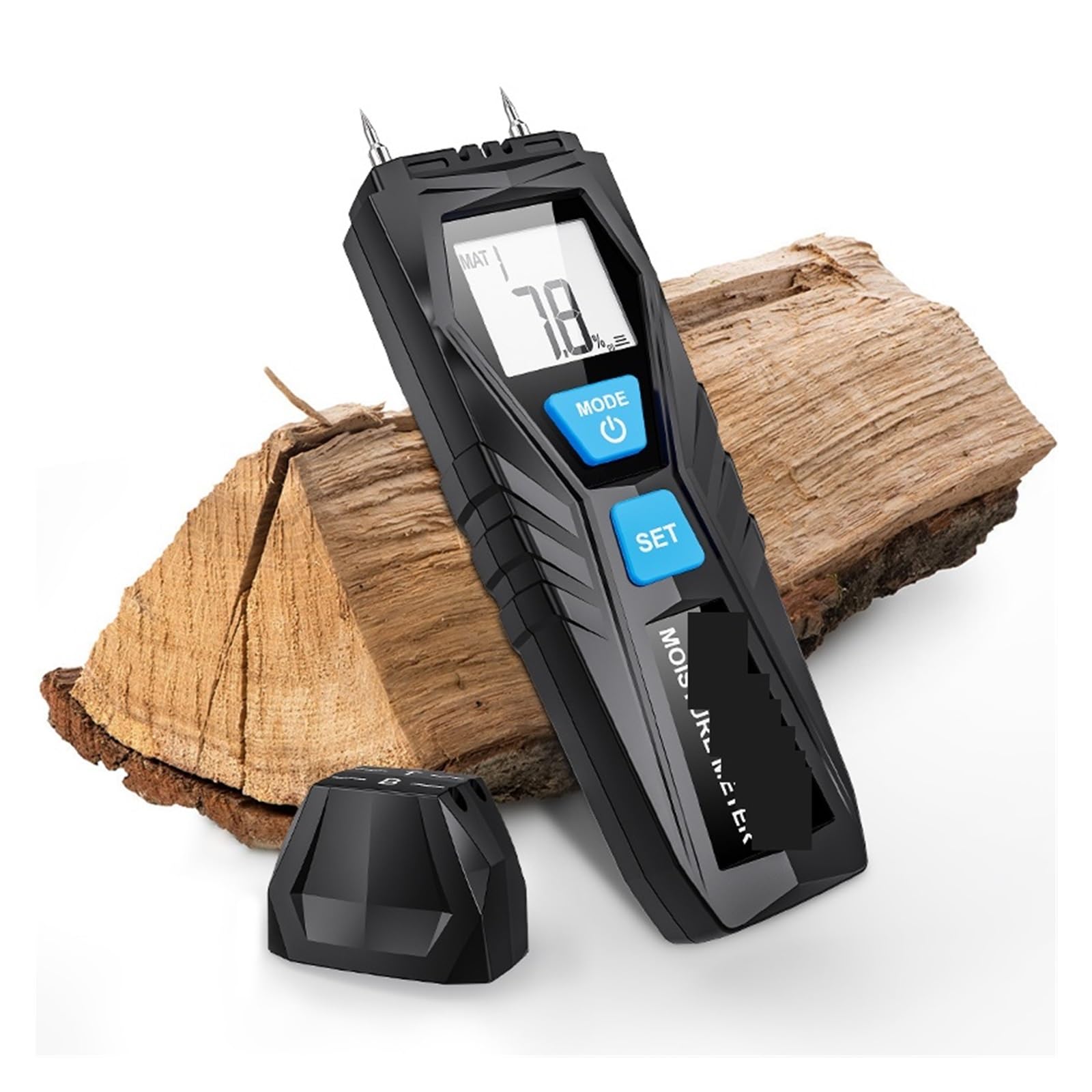 Misuratore di umidità del Legno Digitale Igrometro Rilevatore Sonda ad Alta precisione 0-75% Display LCD Piccolo Errore