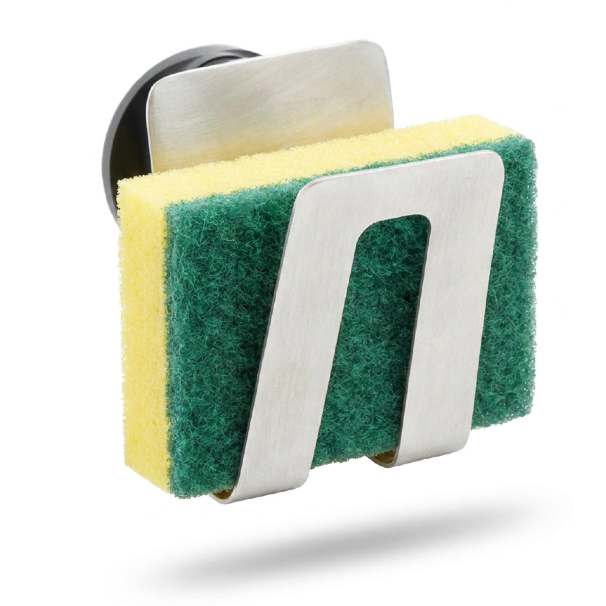 Happy Sinks Magnetic Sponge Holder Kit for Kitchen Sink - One Size, Steel Farmhouse Sink Caddy with Magnetic Storage - Quick-Dry Kitchen Caddy Organiser for Cooking Gadgets