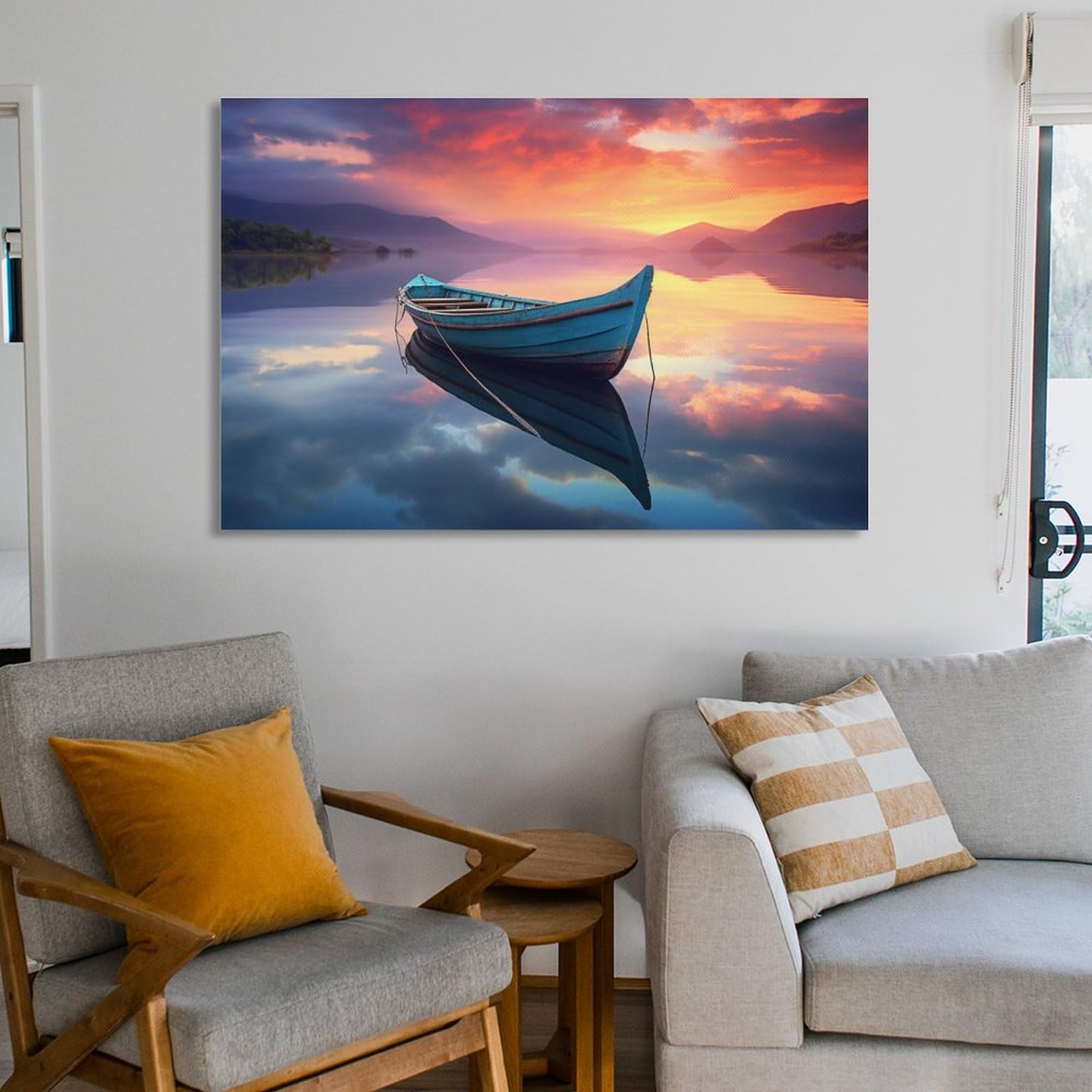 Rustig Landschap van Timba Art op canvas, behang en meer