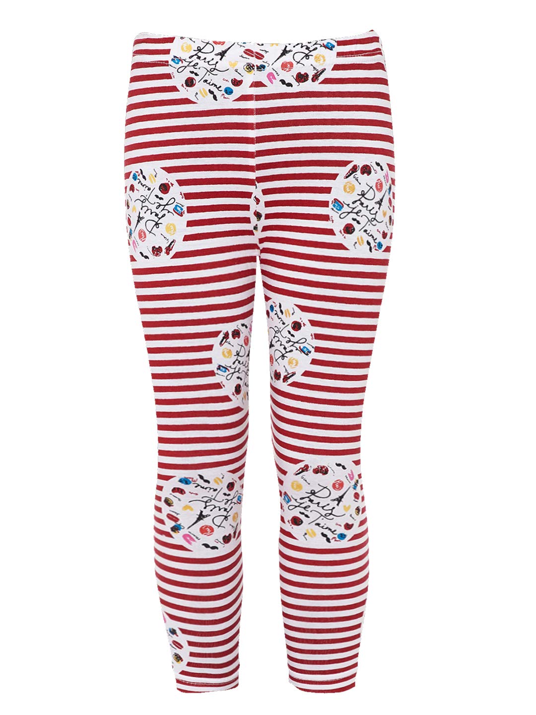 Naughty Ninos Leggings da bambina a vita alta, vestibilità regolare, in cotone, confezione da 2