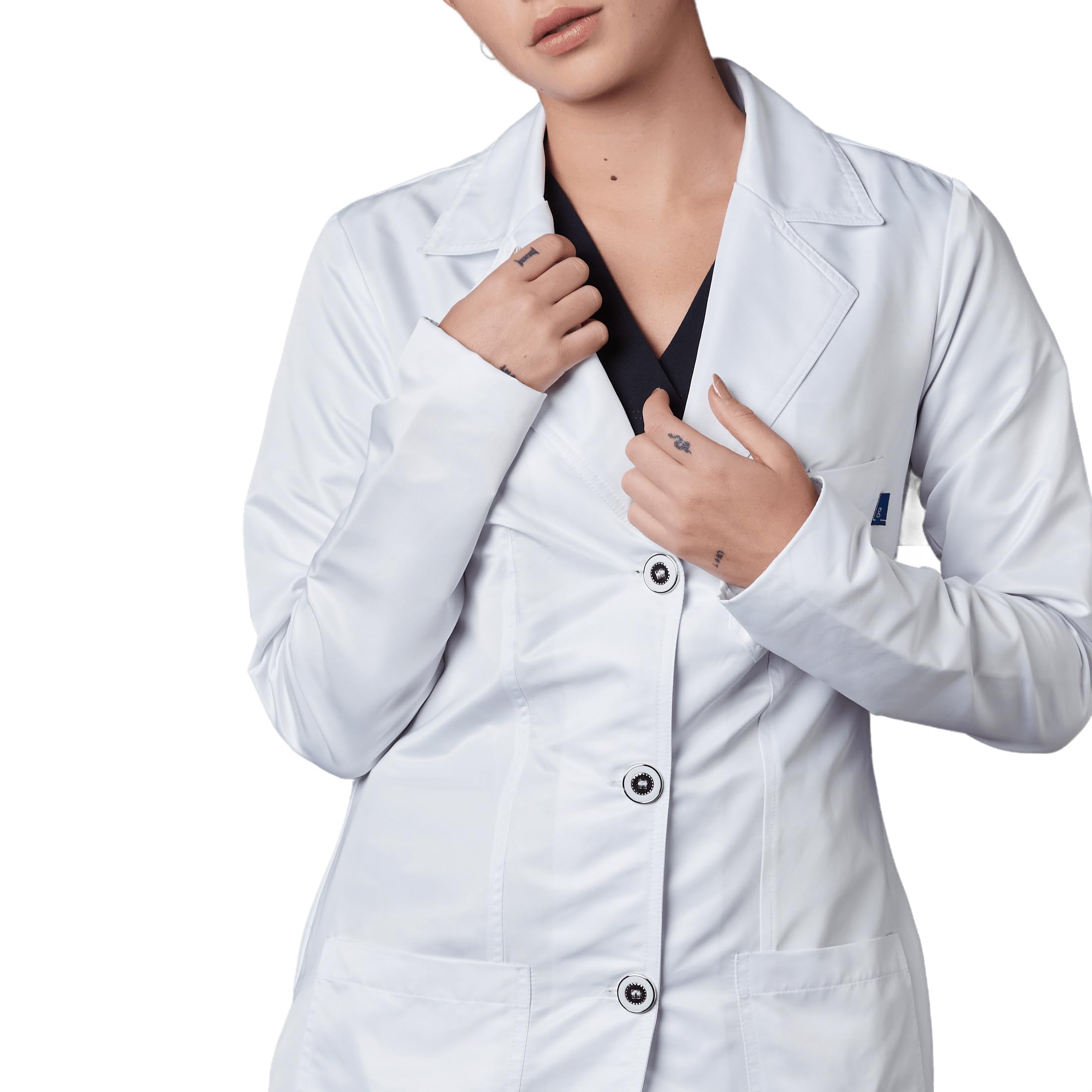 GALLANTDALE Bata Sanitaria De Trabajo Lisboa Mujer Antibacterial Repelente Esterilizable Resistente Reutilizable