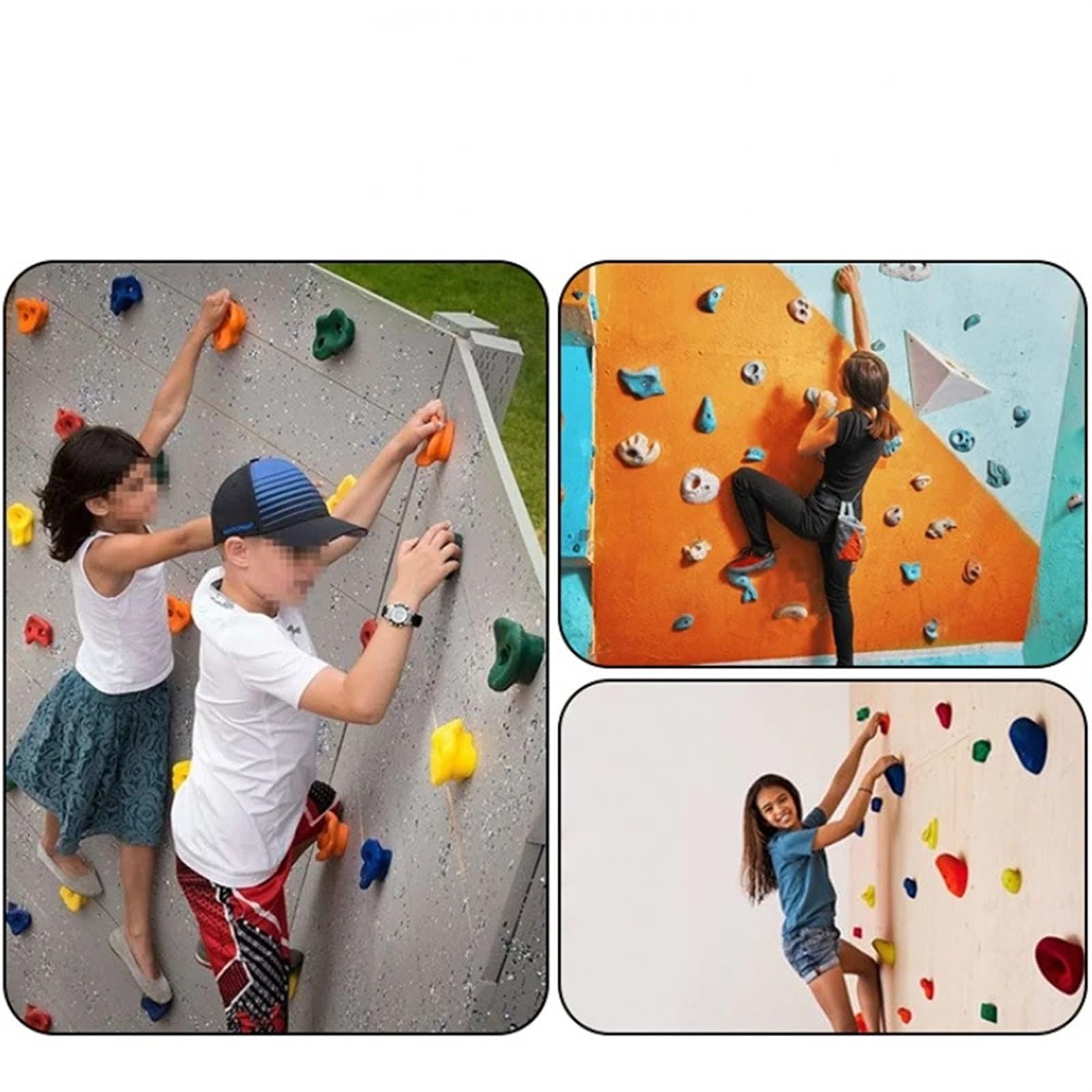 Prese Per Arrampicata Su Roccia Stepping Stones Gioco di arrampicata Giocattolo Rock Point con viti Accessori for sport all'aria aperta Allenamento di arrampicata Rock Point Prese Per Pareti Di Roccia