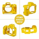 STSEETOP Camera Case for Nikon Z8 - Protective Silicone DSLR Skin Cover, Detachable Cage, Shockproof, Dustproof (Yellow) gallery image