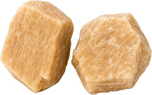 Miniatura 71 de Amazing Gemstone Cristales crudos de angelita y piedras curativas, rocas naturales para pulir, piedras y cristales crudos de bricolaje, 2 piezas