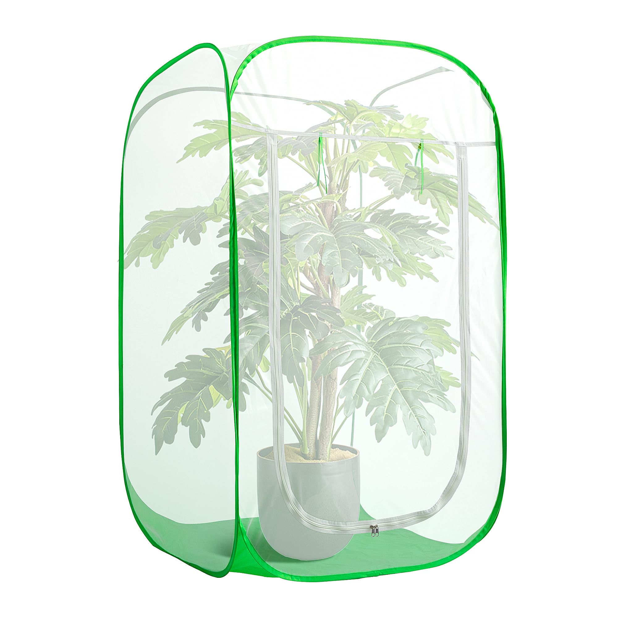 121,9 x 71,1 x 71,1 cm Pop-Up-Gartennetz, Pflanzenschutz, Pflanzenschutz, Gartennetz, Käfigschutz, Schutzzelt mit Aufbewahrungstasche zum Schutz von Pflanzen, Gemüse, Obst vor Vögeln, Insekten
