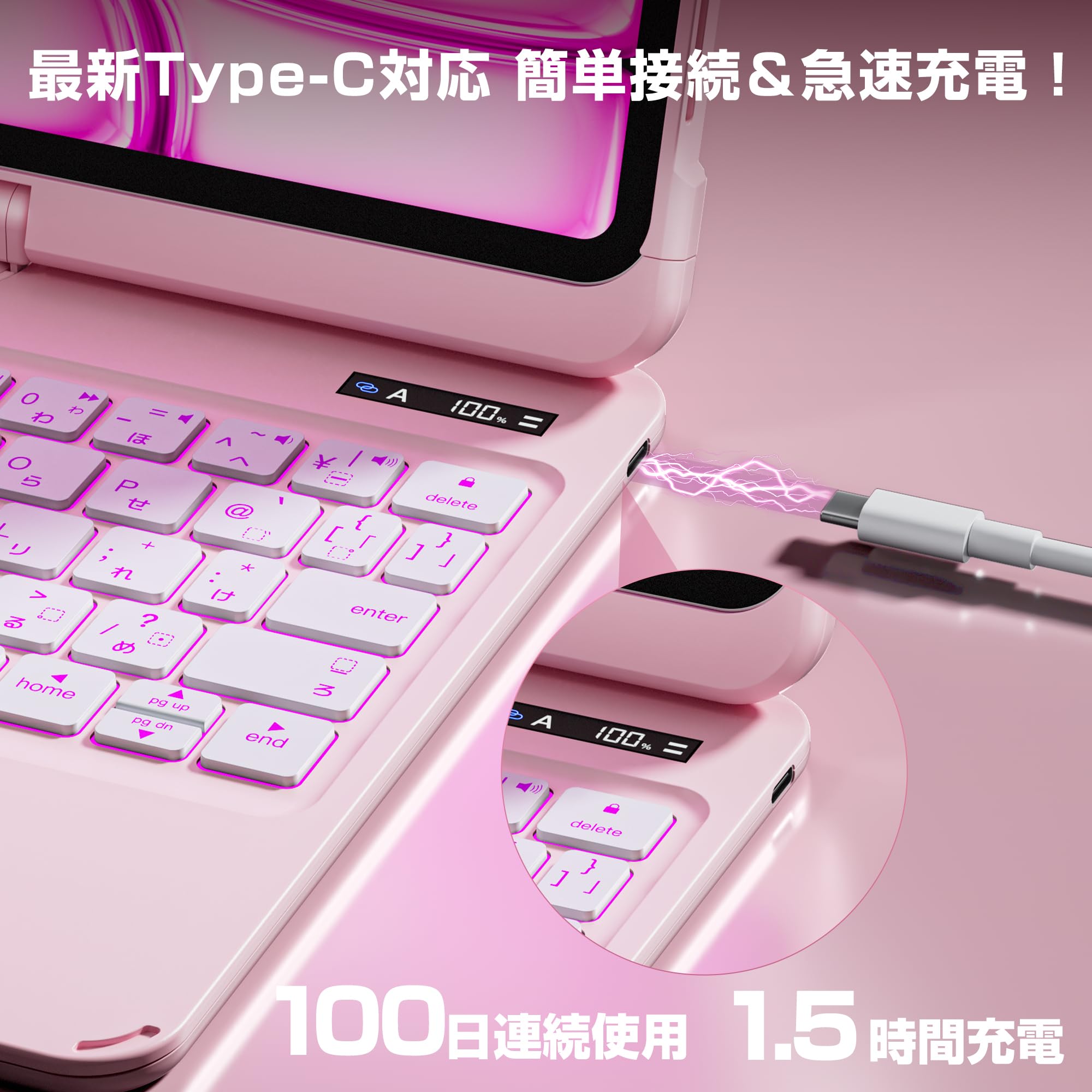 Amazon.co.jp: iFacemall ipad キーボード付きケース A16 第11世代/第