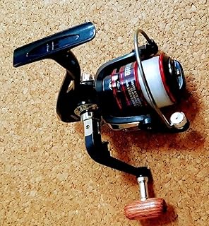 スピニング リール 2000 番 ナイロン 3号 糸付き 木目調 本体 ライン