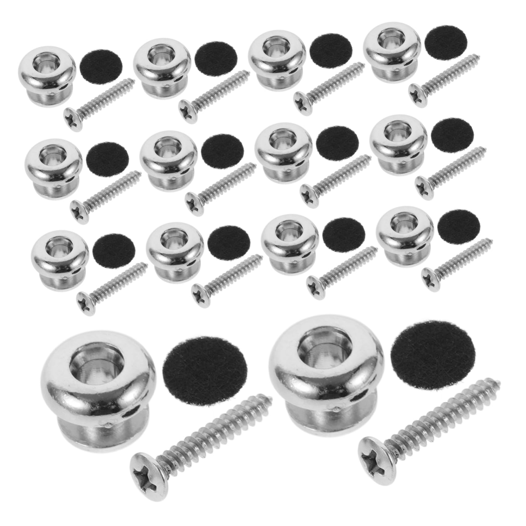CIMAXIC Acoustic Guitar Strap Locks 30pcs Guitar Strap Buttons Lock Pins Screws