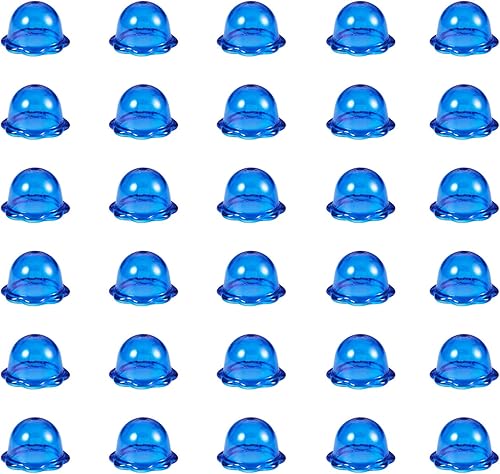 Vista 275 de FASHEWELRY 10 cuentas de cristal hechas a mano, cuentas florales de cristal, cuentas espaciadoras de flores de trompeta transparentes, cuentas