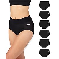 Bea Confezione da 6 Mutande Donna Vita Alta in bambù - Slip Contenitivo Donna Pancia