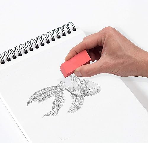 Miniatura 4 de Borradores rosados a granel para niños, aulas a granel, estudiantes de escuela, para arte, borradores biselados rosados, grandes sin látex a granel