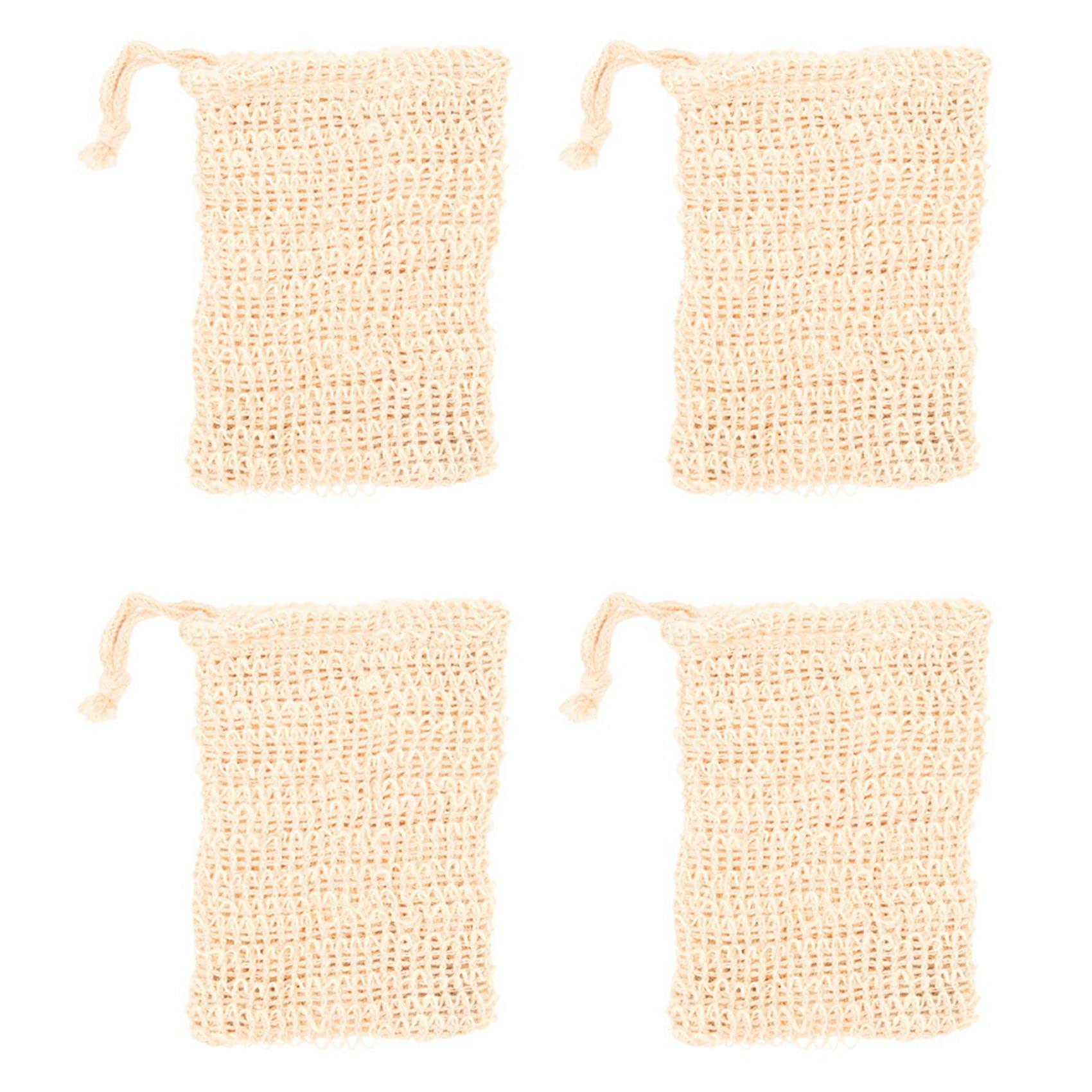 Hndhbfgrt Shower Bath Sisal Soap Bag Natural Sisal Soap Bag Exfoliating Soap Saver Pouch Holder 200Pcs