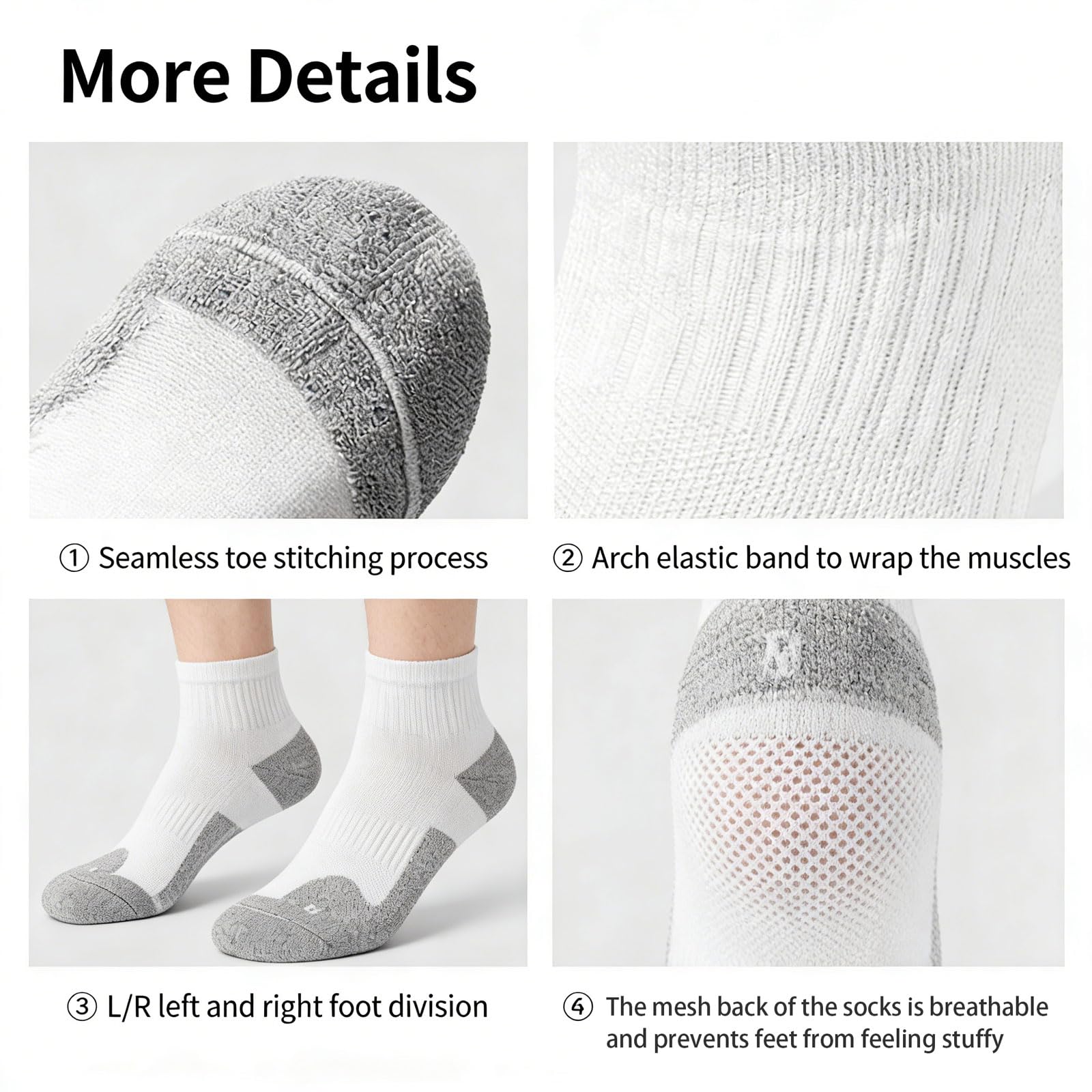 3 Paires Chaussette de Ski Laine Mérinos Femmes Haute Performance Thermiques Chaussettes d'hiver Hautes au Genou Anti-ampoules Évacuation de l'humidité Pour Randonnée Cyclisme Sport d'Hiver