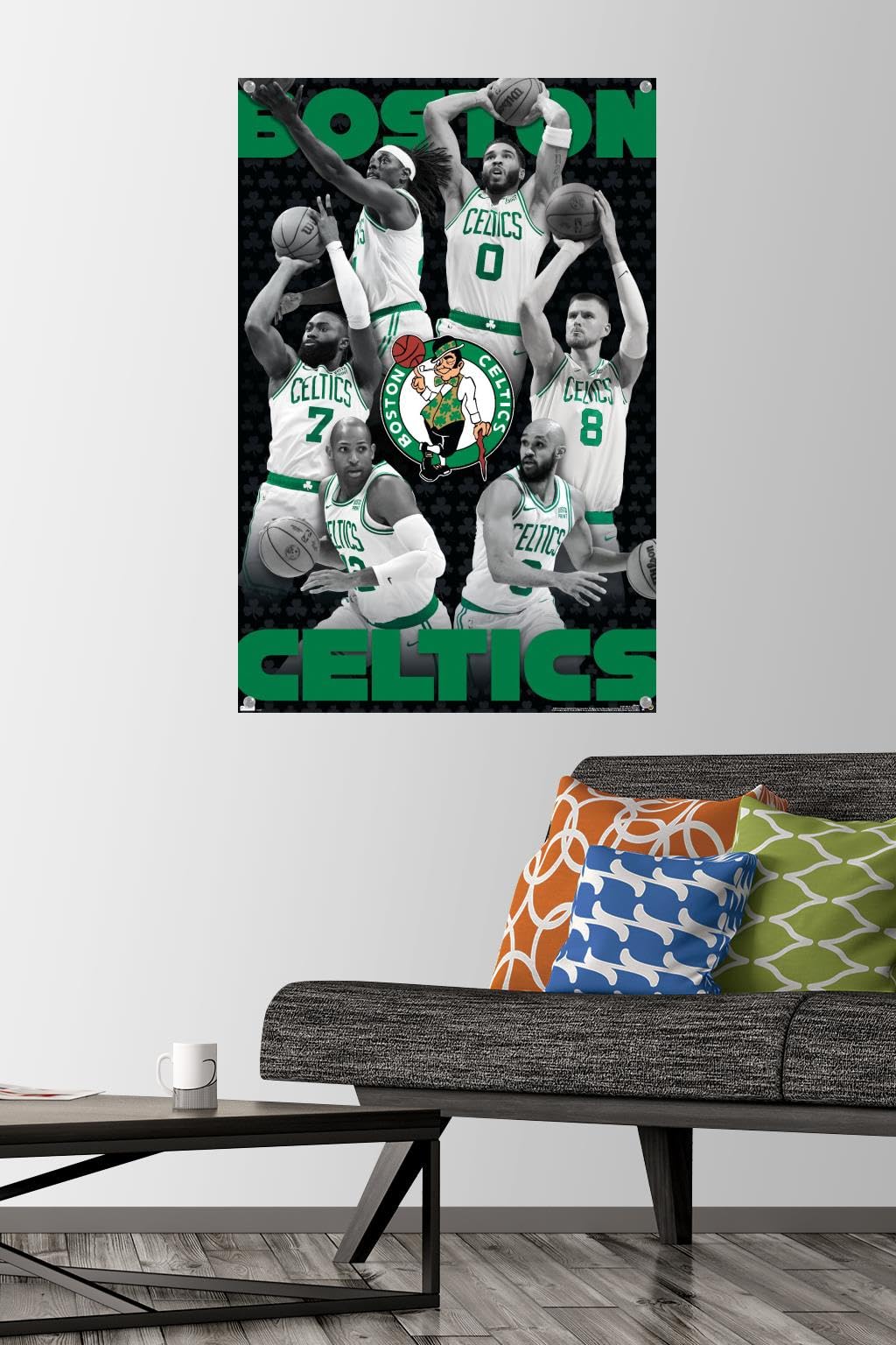 Amazon.com: Trends International NBA Boston Celtics - Team 24 Wall
