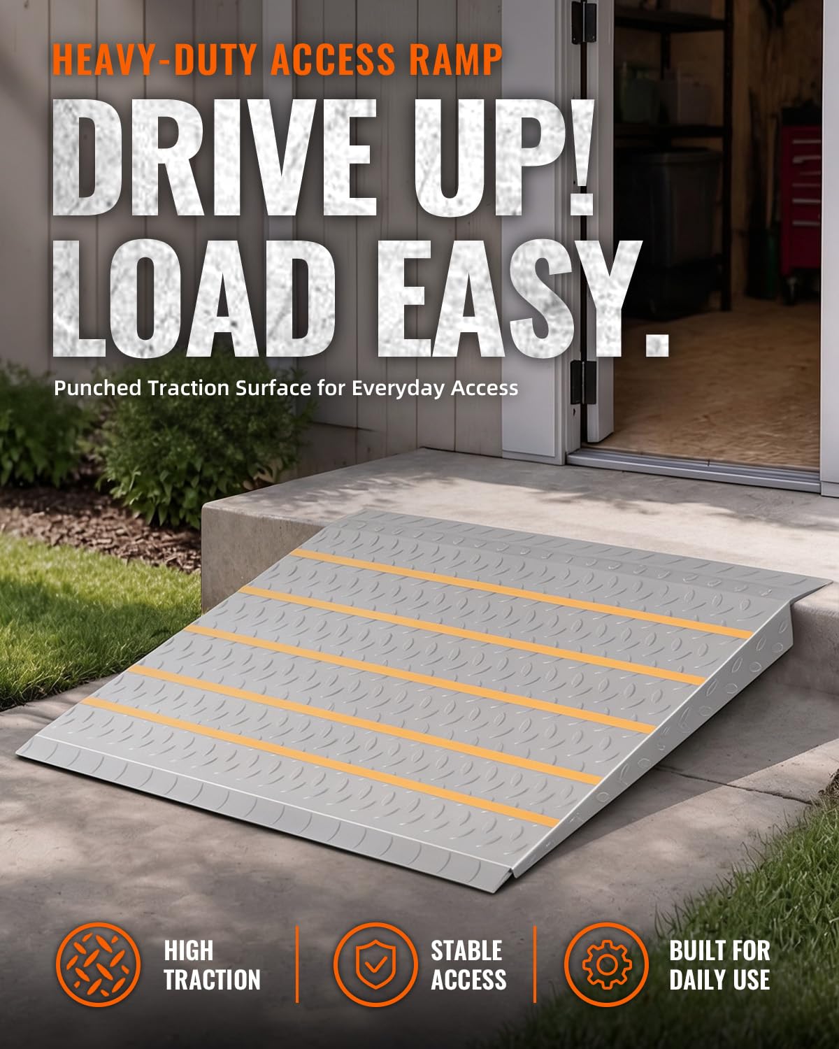 Wheelchair Ramp - 2" to 6" Rise, Durable & Portable -3 Wheelchair Ramp - 2" to 6" Rise, Durable & Portable -3
