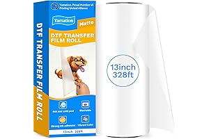 Yamation Premium DTF Roll: 13” 328ft for Direct to Film Transfer