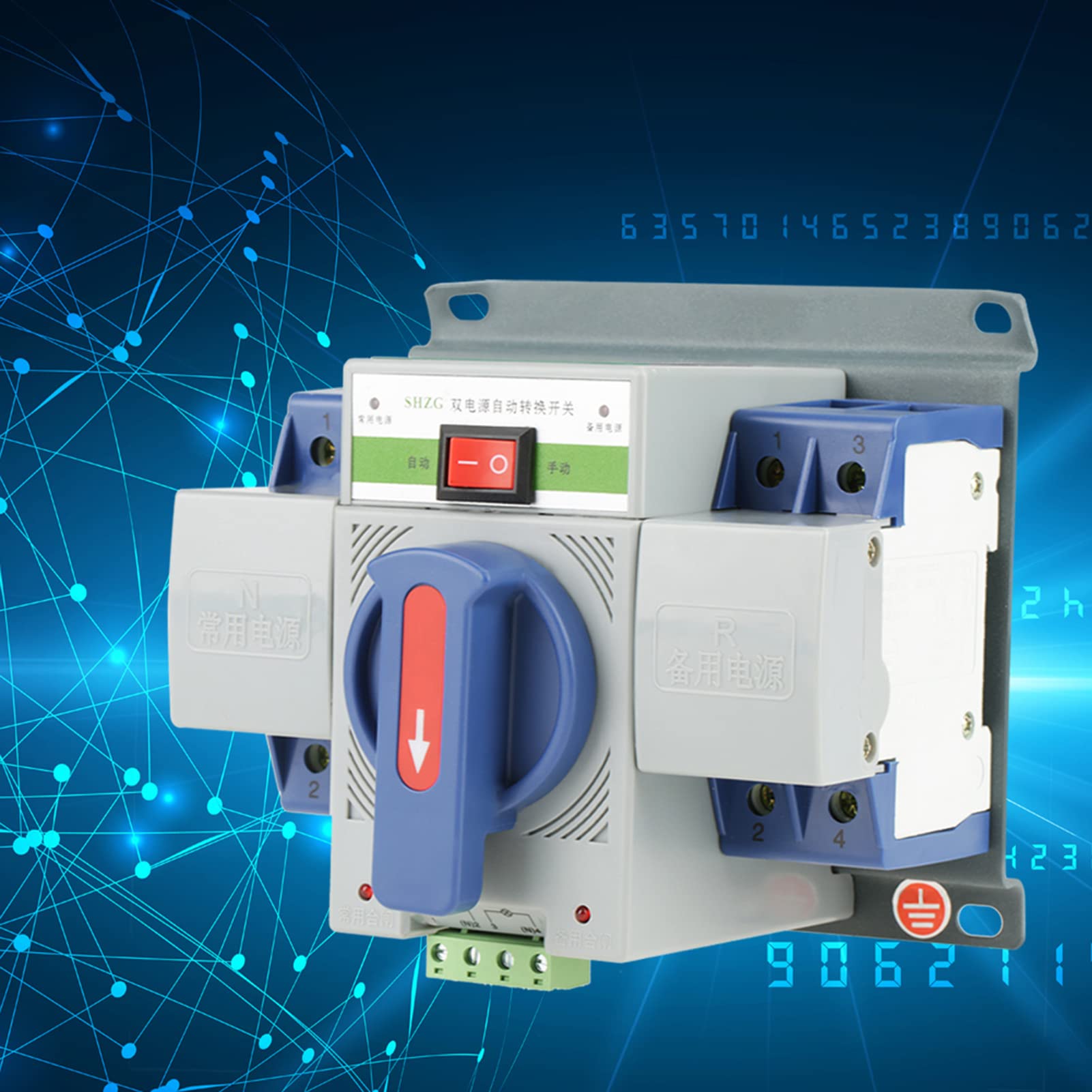 Mini Interruttore di Trasferimento Automatico a Doppia Alimentazione con Funzioni di Protezione Complete, Ideale per Garantire Un'alimentazione Affidabile Negli Edifici per Uffici