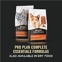 Vista 6 de Purina Pro Plan COMPLETE ESSENTIALS - Comida húmeda para gatos en salsa, paté, salsa, salmón, camarones y arroz en salsa, (24) latas de 3 onzas