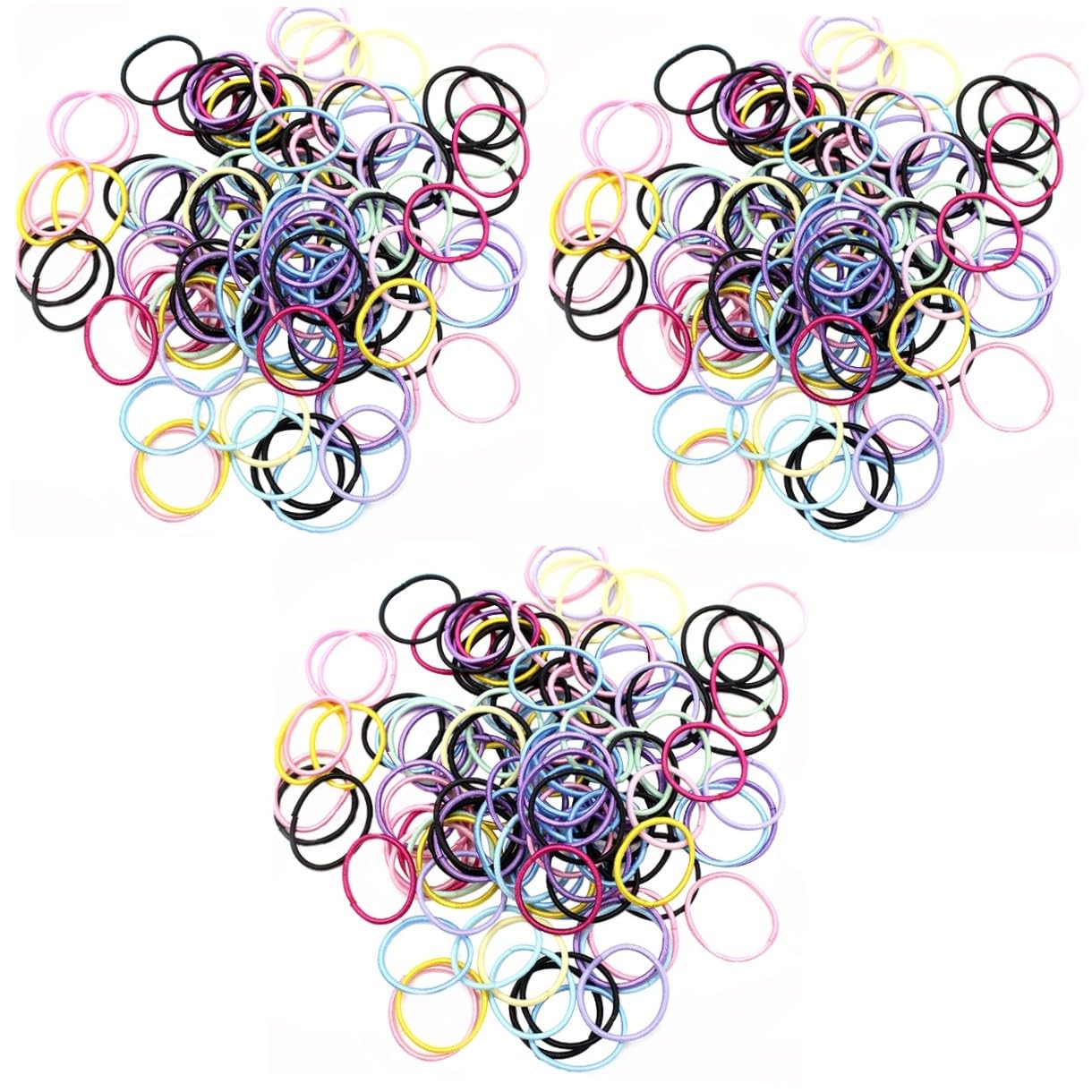 minkissy 600piezas Gomillas Elásticas Multicolores Para Juego Anillos Para Coleta Accesorios Cabello Infantil