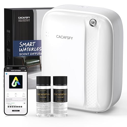 Waterless Essential Oil Diffuser,(2 * 50ml Fragrances Included) 3000 Sq.Ft