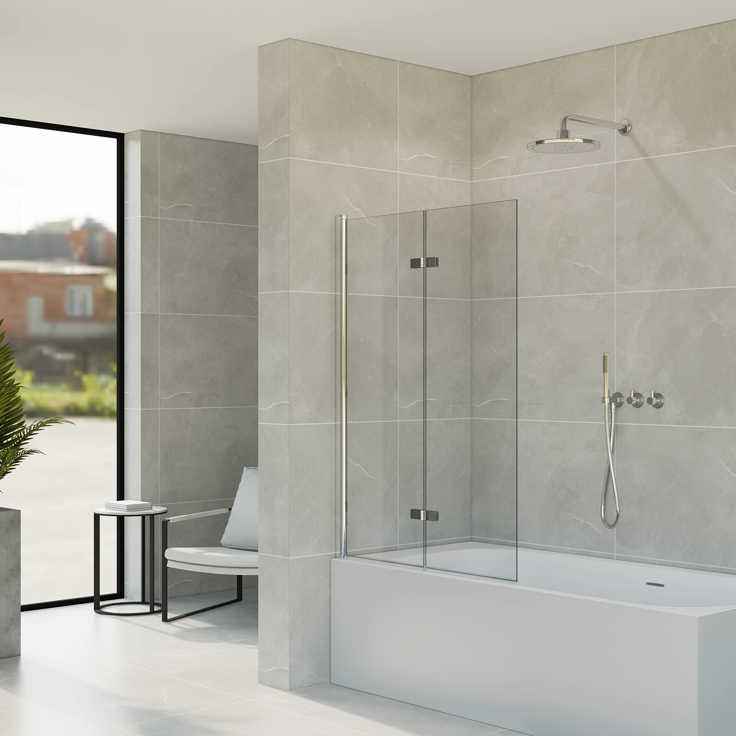 Buy 36 * 55 Inch Bathtub Shower Door,Bathroom Door with Bottom Seal