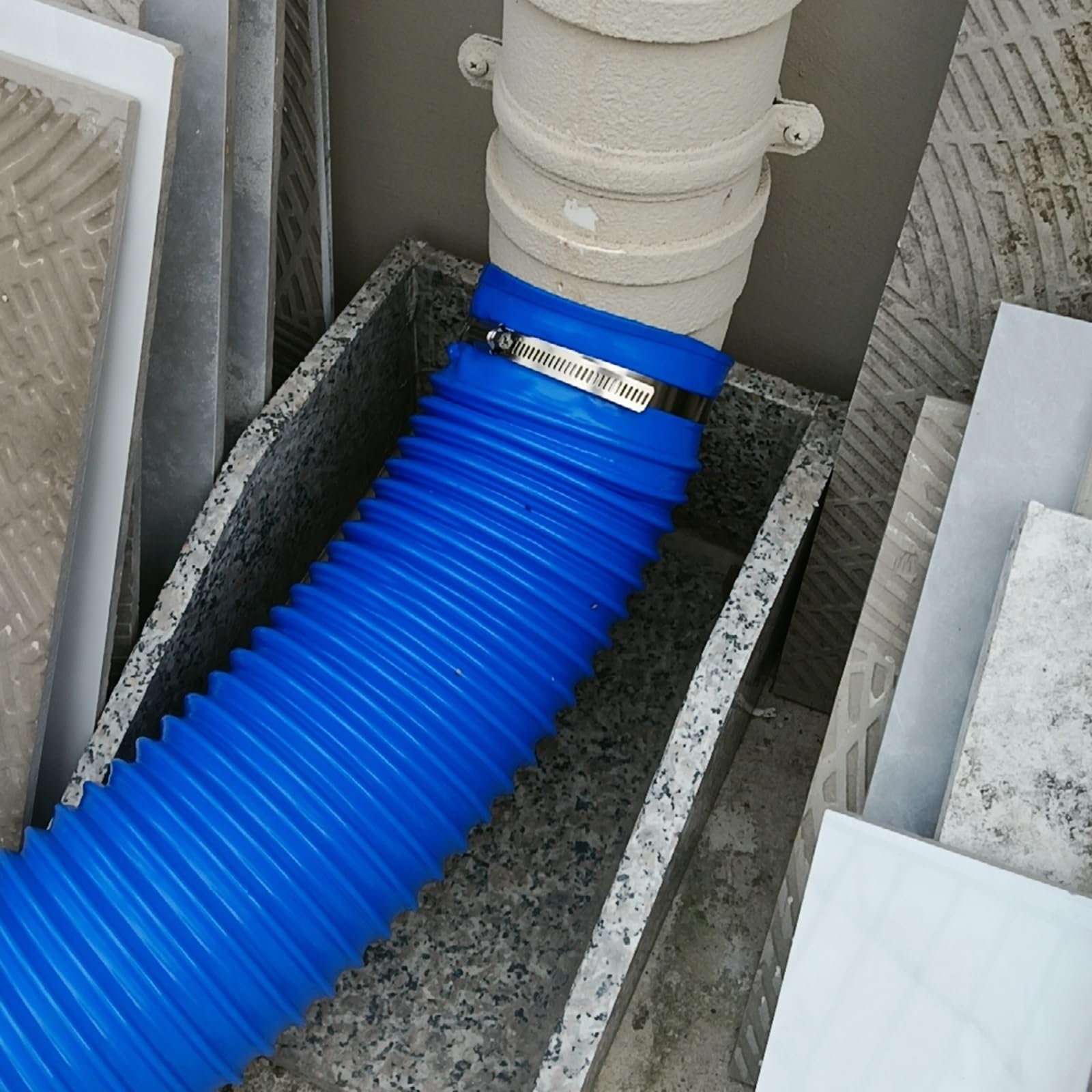 Tubo flessibile for condotto in PVC, diametro 30-300 mm, lunghezza 1-10 m(Id 140mm/5.5in,L 2m(6.6ft))