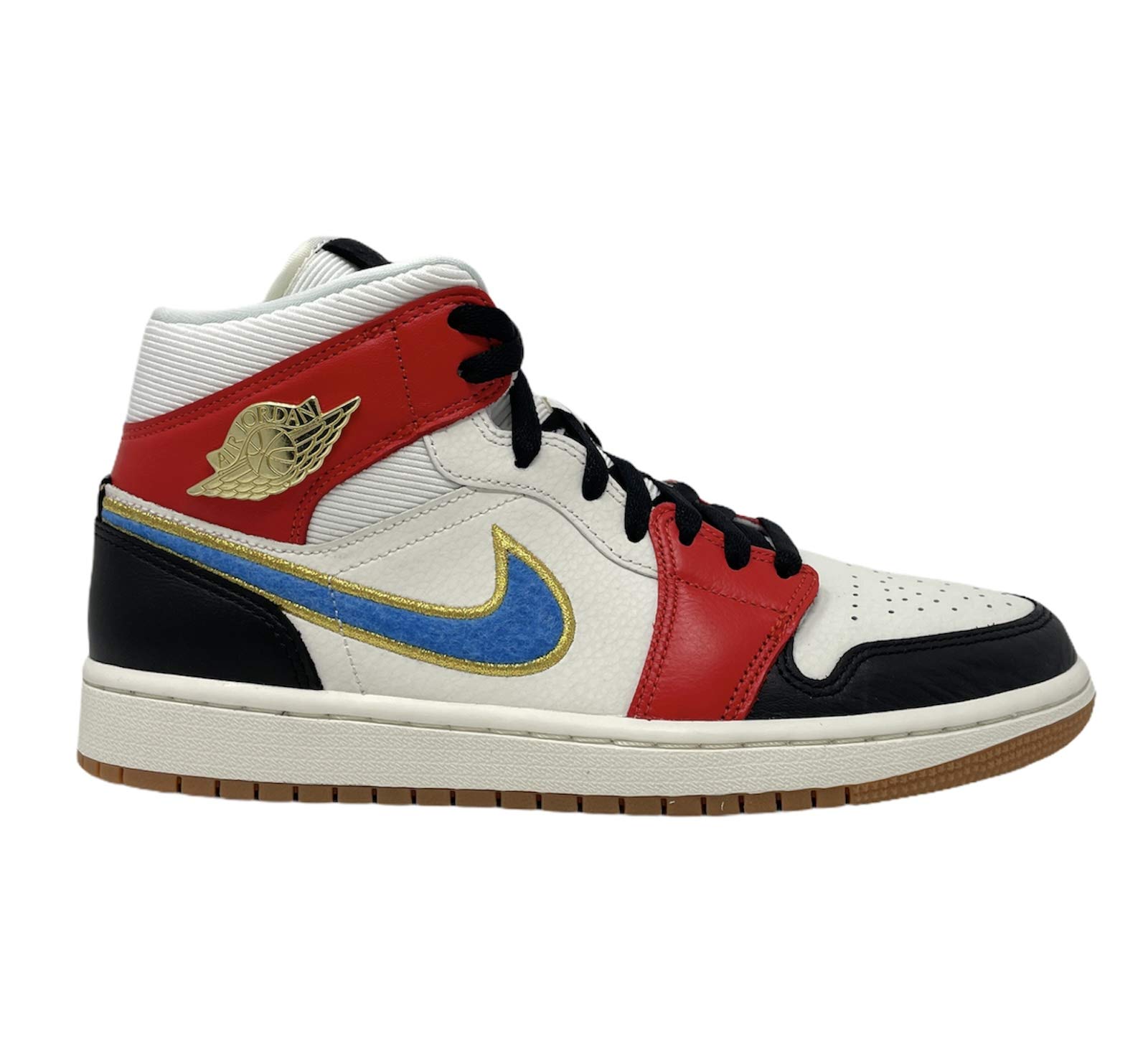 Amazon.com: Nike Jordan 1 Mid Mujer Let(Her) Hombre Azul Blanco Rojo Negro,  Blanco : Ropa, Zapatos y Joyería