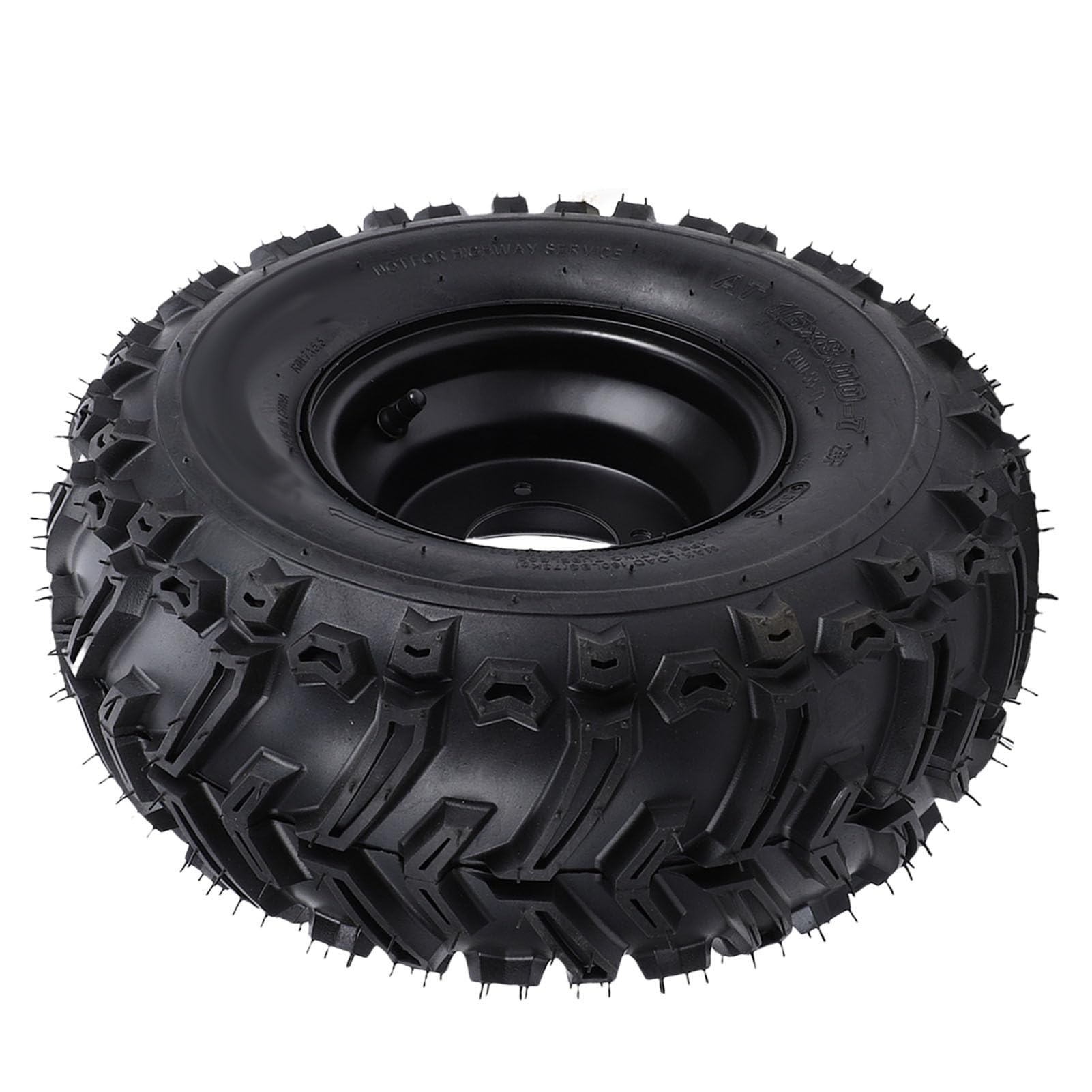 KIMISS 16x8 7 Tubeless-Reifen, Pannensicher, für Jedes Gelände, ATV, UTV, Quad, Go-Kart, Golfwagen, Robustes Gummi, 7 Zoll, 4 Löcher, Felge Links und Rechts